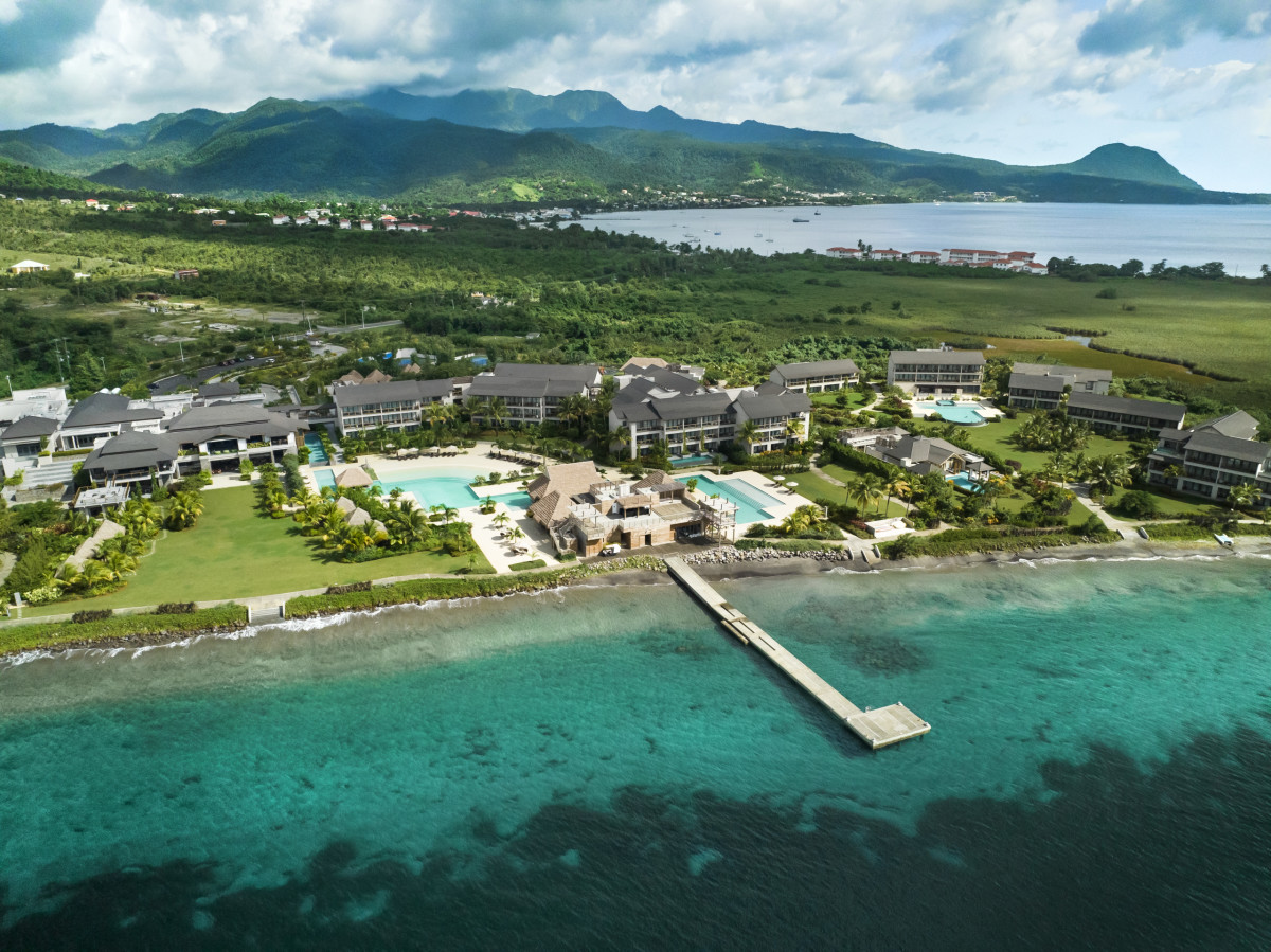Aerial view of InterContinental Dominica Cabrits Resort & Spa.